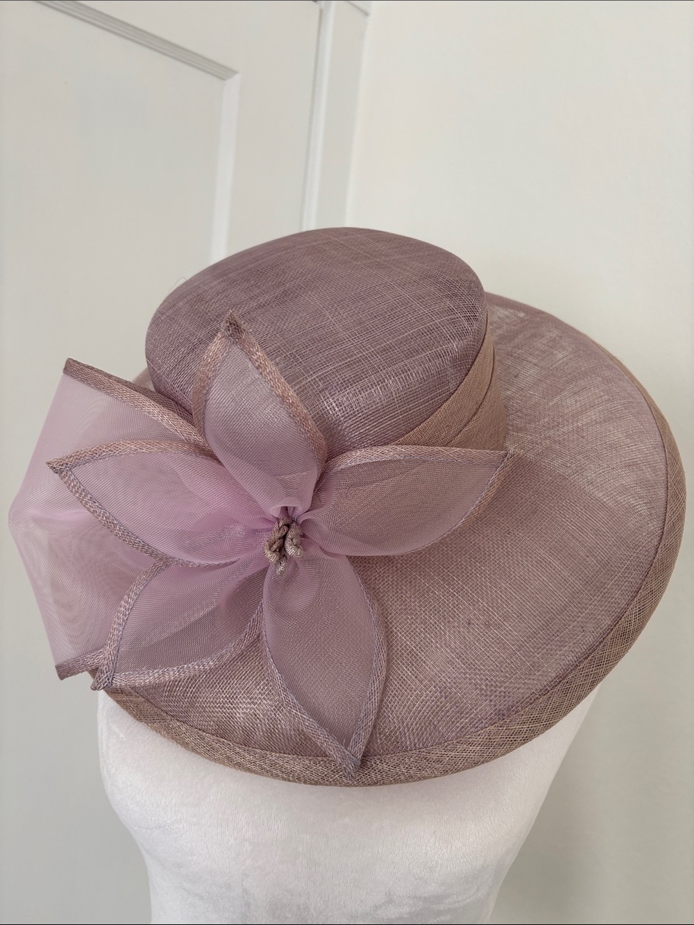 Nordstrom Lavender Straw Hat - 7”